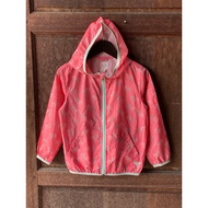 ROXY branded windproof running parachute jacket for children size 5 2T 3T 4T