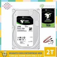 SEAGATE EXOS 7E8 2TB ENTERPRISE 3.5 HDD  (ST2000NM000A）7200rpm 256MB Cache SATA 6Gb/s Air