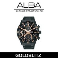 Alba AM3887X Men's Quartz Chronograph Black Watch