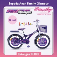 Sepeda Anak Perempuan FAMILY Glamour 18" inch 20" inch