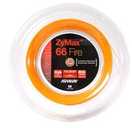 ASHAWAY ZyMax 66 Fire Power Badminton String Set-Fire Orange