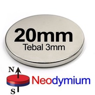 1x pcs 20x3mm N35 Round Disk Strong Earth NdFeB Magnet [1pcs]