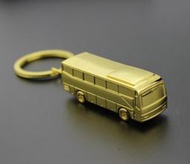 [現貨] H-049 金色 遊覽車 公車 大巴士 仿真創意車子模型 活動小禮品鑰匙扣 可愛挂件 金屬汽車挂件 商務贈品