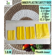 12.5 liter inner Safety Box plastic/2.5 liter inner plastic/5 liter inner plastic/8 liter inner plas