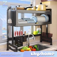 Zhy Dish Rack Kitchen Storage Rack Dish Drainer Rack Stainless Steel Kitchen Sink Shelf Kitchen Orga