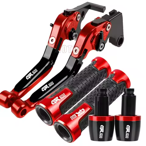 Motorcycle Brake Clutch Levers & Handlebar Grips Ends For Honda CBR600F CBR 600 F2 F3 F4 F4i CBR600F