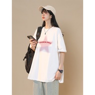 Summer Short-Sleeved Five-Pointed Star Print T-Shirt - Unisex Fit | 220g