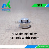 GT2 Timing Pulley 48 Teeth Bore 5mm 6mm 6.35mm 8mm 10mm 12mm 2GT 48T W10 Belt Width 10mm 1Pcs