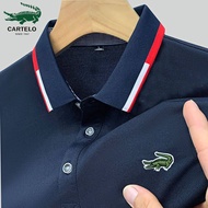 AX Crocodile Men's Polo Shirt 2023 Summer New Loose Embroidered Polo Shirt Casual Trend Short Sleeve Versatile Lapel T-shirt 41