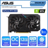 ASUS Dual GeForce RTX 3060 V2 OC Edition 12GB GDDR6 Gaming Graphics Card HDMI DP DUAL-RTX3060-O12G-V