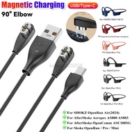 Magnetic Charger Cord USB /Type-C Replacement Charging Cable Charger Connector for Aftershokz Aerope