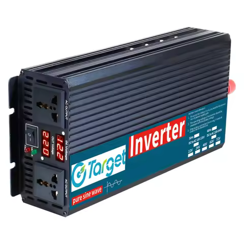 3000W 5KW 6000W Pure Sine Wave Inverter 12V 24V 48V 72V 96V To 220V 230V Accessories Power Converter
