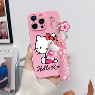 For Huawei Y5 2018 Y5 Prime Y5P Y6P Y6 2018 Y6 2018 Y5 Lite 2018 Prime 2018 Y6 2019 Y6 Pro 2019 Y6S Cute Hello Kitty Phone Case With Toy Key Chain Wrist Strap
