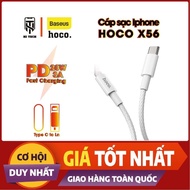 Genuine lP charging cable Hoco X56, fast charging PD20W 3A, Jack Type C data transmission, high dura
