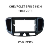 9 INCH ANDROID HEADUNIT FRAME CHEVROLET SPIN 2013 - 2018 RECONDITION