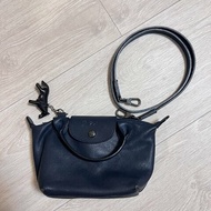 longchamp XS PLIAGE CUIR 小羊皮 XS 深藍