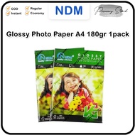 A4 180gsm NDM Glossy Photo Paper, 20 Sheets, 180 gsm Glossy Photo Paper