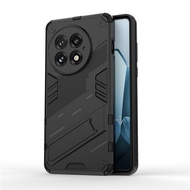 For OnePlus 13 13R 12R 11R 11 12 5G Phone Case Armor Shockproof Hard Rubber Bracket Bumper Back Cove