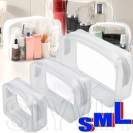 Transparent Cosmetic Bag - Waterproof, PVC, Large-capacity - Makeup Zipper Storage Pouch - Portable,