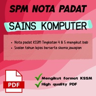 C444] PDF SPM Nota Sains Komputer Tingkatan 4 & Tingkatan 5 | Padat & Ringkas