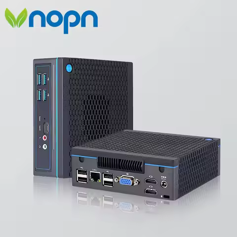 VNOPN Cheap AMD PRO A6-8500B Mini PC Windows 10 Triple Display WIFI5 Compact Desktop Computer for Ho