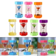 【LADYFT】Hourglass Sand Timer Colorful Sand Clock Set 5 Minutes Sand Watch Hour Sandglass