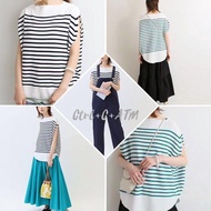 Ctrl C ATM蝙蝠開袖條紋上衣