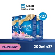 [Carton Of 27] - Ensure Plus - Raspberry 200ml