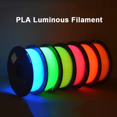 PLA Luminous Filament Rainbow Noctilucent Pink Red Blue Luminous For PLA 3D Printing Plastic wire Va