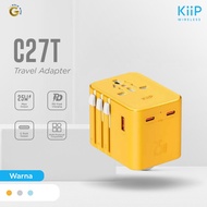 KiiP C27T Travel Adaptor GaN Adapter Charger Universal PD Fast Charging 25W