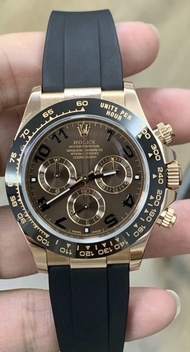 勞力士 Daytona 116515ln  淨錶 朱古力玫瑰金鋼帶錶