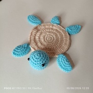 Custom knitted coaster