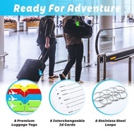 1pc Silicone luggage tag, luggage tote bag, travel suitcase tag with name card for quick discovery o