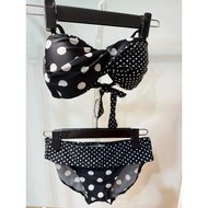 Retro Sweet Style Polka Dot Bikini Swimsuit