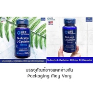 เอ็นอะเซทิลซีสเตอีน N-Acetyl-L-Cysteine 600 mg 60 Capsules - Life Extension #NAC สารแนค N-Acetylcyst