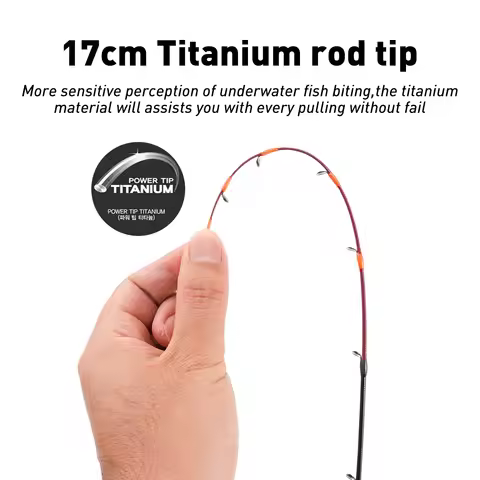 Johncoo Fishing Rod for Casting Jigging Rod 1.7m M ML Jigging Rod Powerful Titanium Tip Rubber Tail 