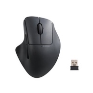 ELECOM Shellpha 靜音雙模人體工學 5 鍵滑鼠-黑 M