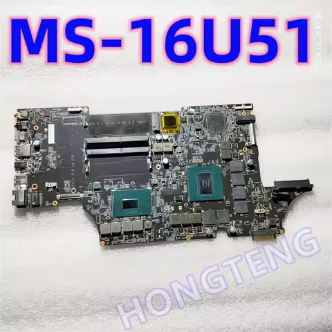 Genuine ms-16u51 FOR MSI GL75 9SD GL65 MS-17E5 MS-17E51 Schematics MS-16U5 MAINBOARD WITH I7-9750H A