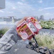 少女粉色音響AirPods 1/2代藍牙耳機保護套硅膠軟殼Pro/3代保護殼