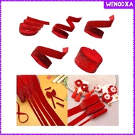 [Wenodxa] Gift Wrapping Ribbons Christmas Ribbons DIY Sewing Flower Bouquet Decorations Velvet Ribbons Wired Ribbons for Holiday Wreath