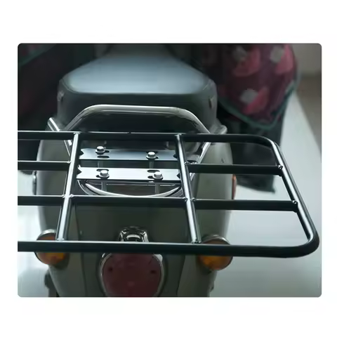 Food Delivery Box Rack Rear Grille 80kg Loading Seamless Steel Tube Universal for Motorcycle Electri