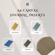 A5 Canvas Inserts for Leather Journal / Folio