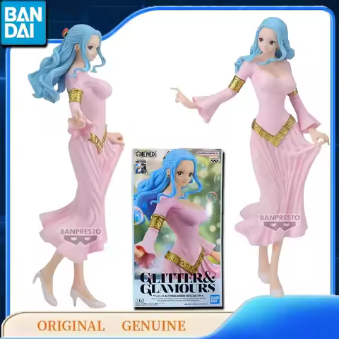 Bandai Original Genuine ONE PIECE GLITTER&GLAMOURS NEFELTARI VIVI-II Anime Action Figures Toys Kids 