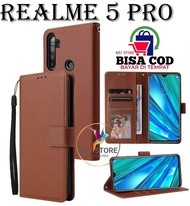 REALME 5 PRO FLIP LEATHER CASE PREMIUM FLIP WALLET CASE REALME 5 PRO