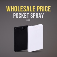 20ml Portable Card Type Spray Bottle – Pocket Perfume & Hand Sanitizer (Empty, Slim Design)