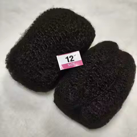 Butterfly Locs Afro Kinkys 4C Curly Bulk Crochet 100% Human Hair 12inch 30g/50g pack Soft Hair for L