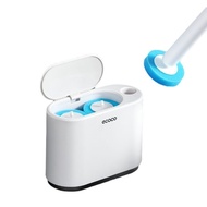 COLOGO ecoco Disposable Toilet Brush Holder / Wall Mounted Replacement Brush Head Toilet Brush Clean