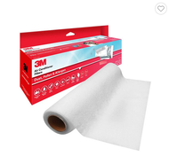 3M 9808 แผ่นดักจับสิ่งแปลกปลอมในอากาศ เอซี ฟิลเตอร์ สีขาว ชนิดม้วนและชนิดแผ่น