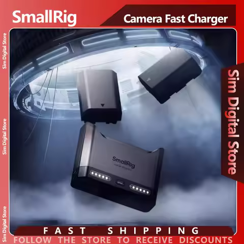 SmallRig Universal Portable Camera Fast Charger for Sony NP-FZ100 Panasonic DMW-BLK22 Canon LP-E6P N