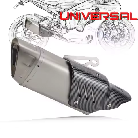 Universal 51mm Motorcycle Exhaust Muffler Escape Silencer AKR for KTM RC 125 250 390 for YAMAHA R6 R